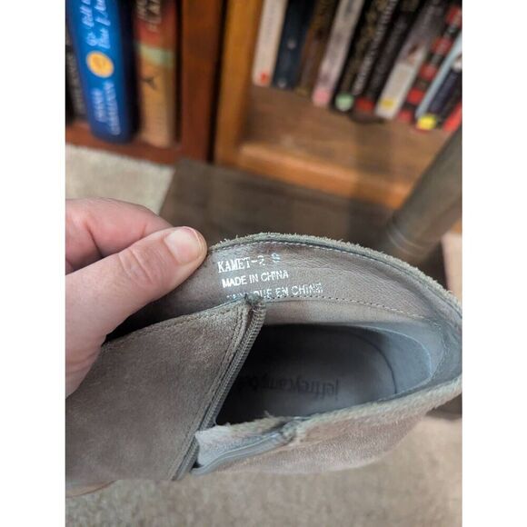 Jeffrey Campbell Boots Kamet 2 Taupe Suede Leather Ankle Boots Size 9 SH33 - Picture 8 of 9